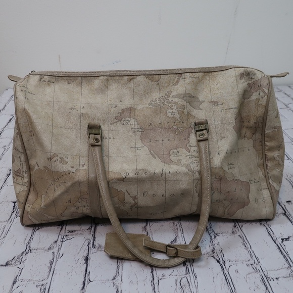 Vintage gitano map duffle‎ travel bag - Picture 1 of 14